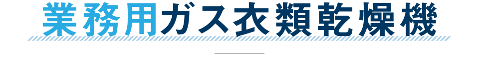 業務用ガス衣類乾燥機